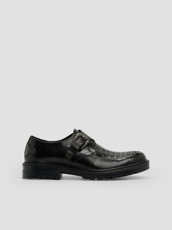 Eddie Woven Monk Strap Shoes