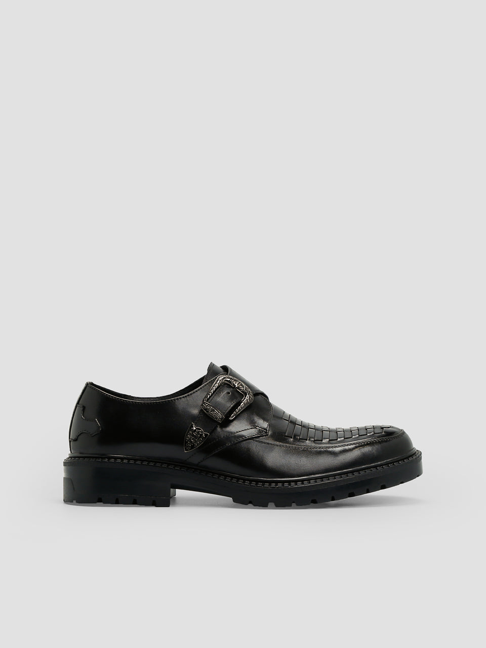 Eddie Woven Monk Strap Shoes