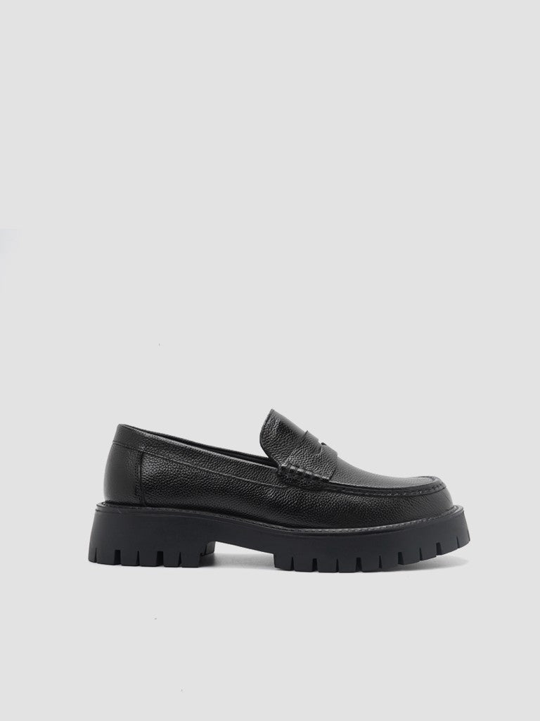 Riley Chunky Loafers (Black) - Main Image