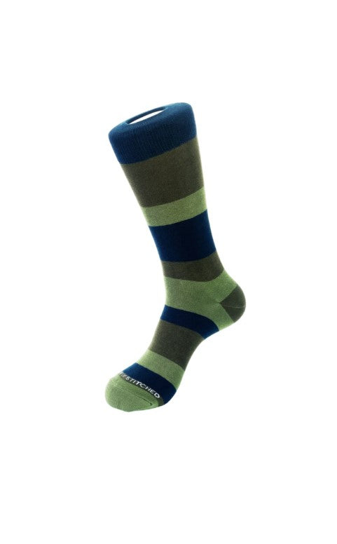Thick Block Stripe Sock