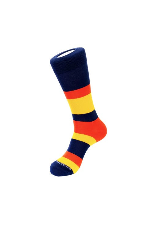 Thick Block Stripe Sock