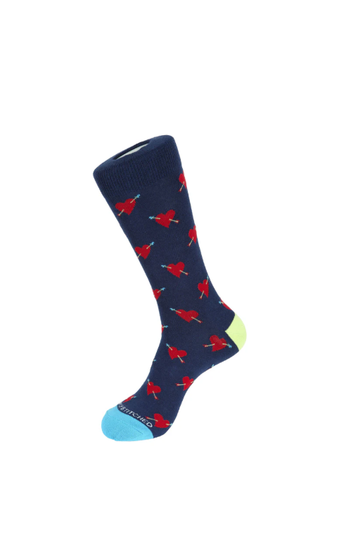 Pierced Heart Sock